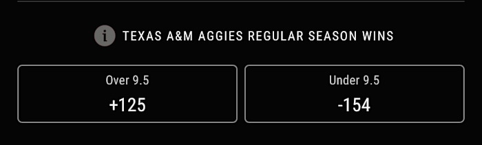 Odds courtesy of PointsBet Sportsbook